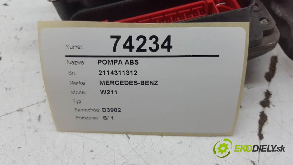 MERCEDES-BENZ W211  2006 170kW    2996 Pumpa ABS 2114311312 (Pumpy ABS)