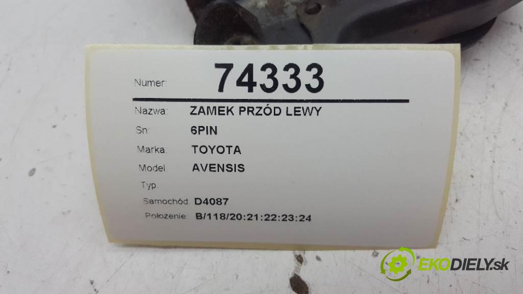 TOYOTA AVENSIS  2003 85kW    1990 zámok přední část levý 6PIN