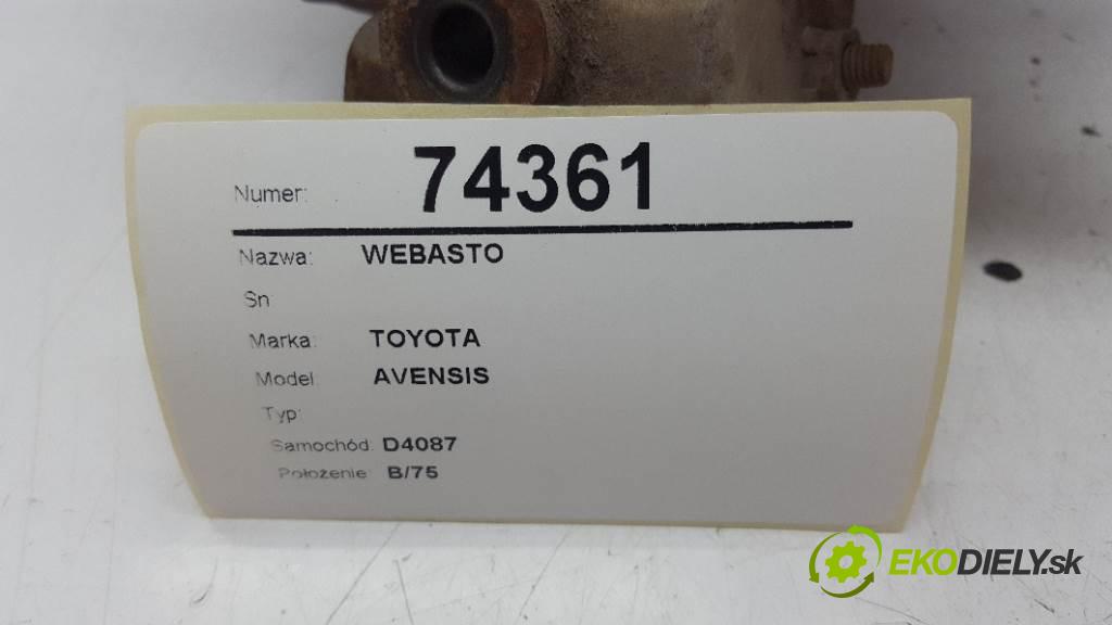 TOYOTA AVENSIS  2003 85kW    1990 Webasto  (Webasto ohřívače)