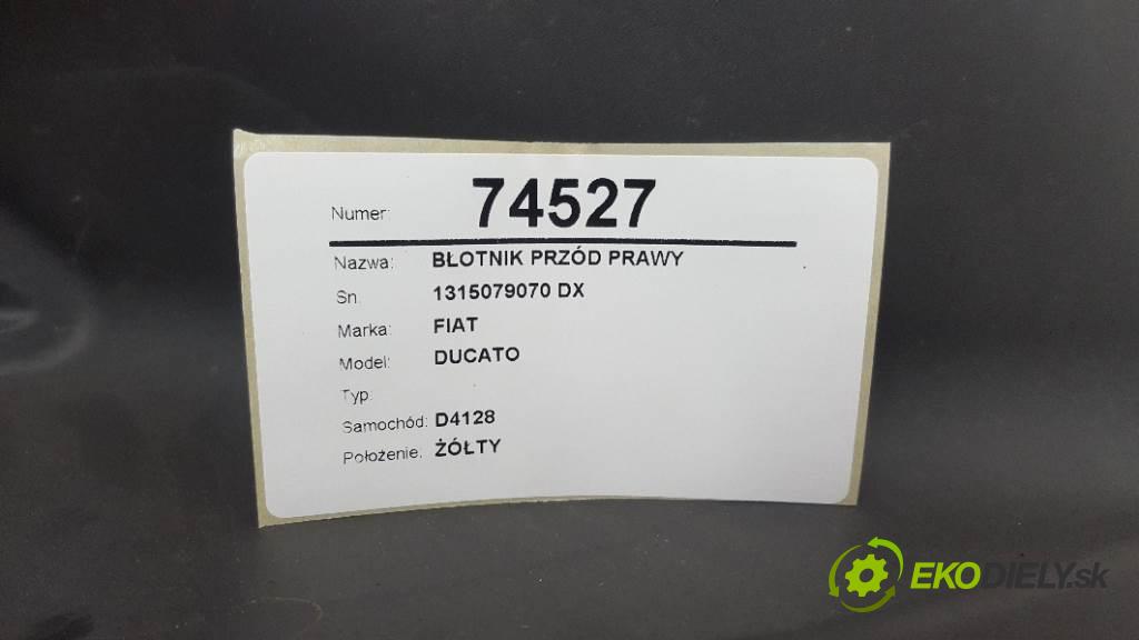 FIAT DUCATO  2016 96kW   2287 blatník přední část pravý 1315079070 DX