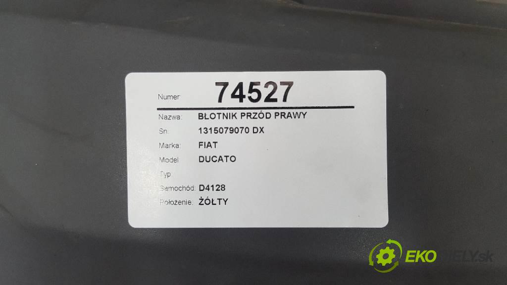 FIAT DUCATO  2016 96kW   2287 blatník přední část pravý 1315079070 DX