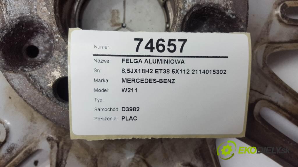 MERCEDES-BENZ W211  2006 170kW   2996 disk 8,5JX18H2 ET38 5X112 2114015302 (Hliníkové)