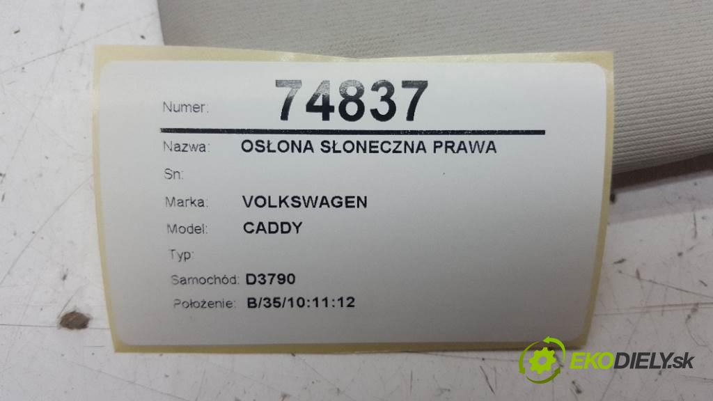 VOLKSWAGEN CADDY  2015 75kW    1598 Clona SLUNNÝ: pravá