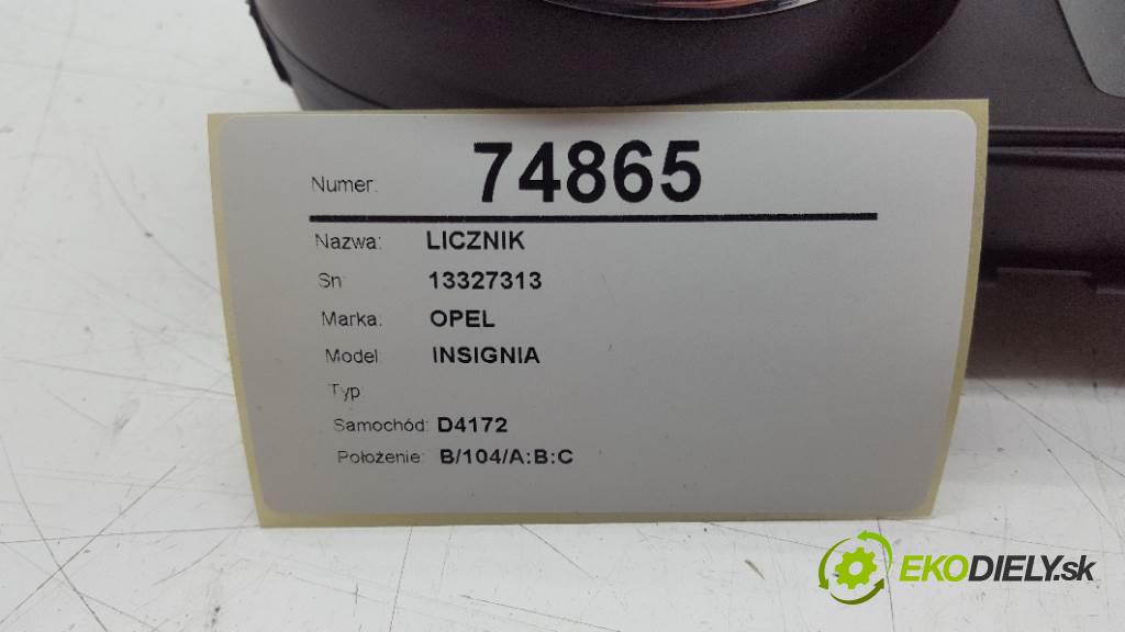 OPEL INSIGNIA  2009 118kW    1956 Prístrojovka 13327313 (Prístrojové dosky, displeje)
