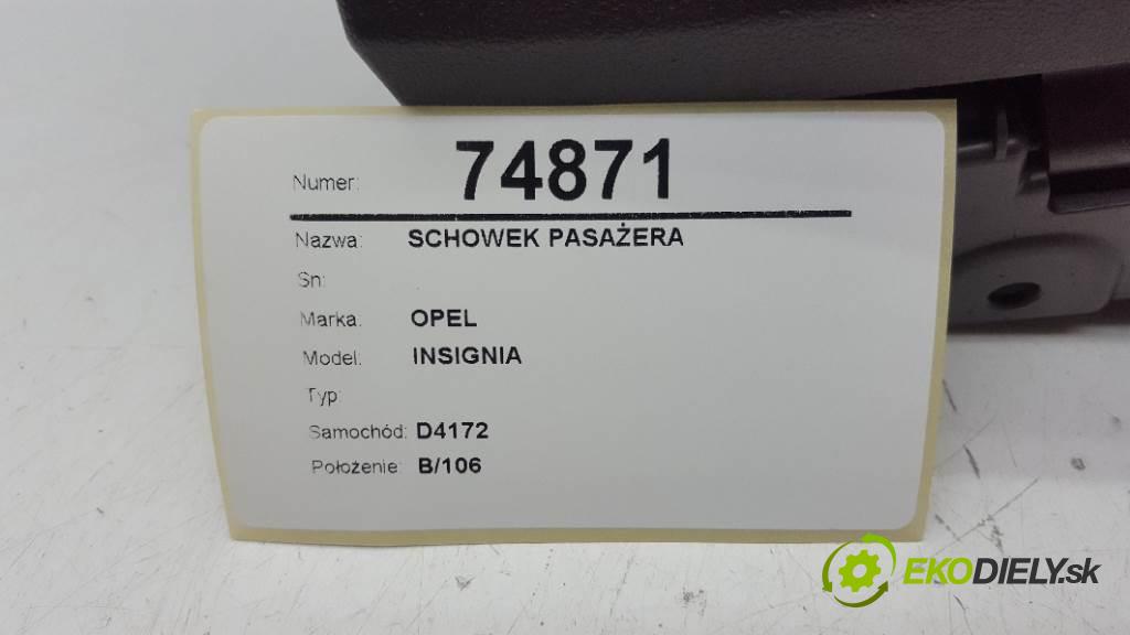 OPEL INSIGNIA  2009 118kW    1956 Priehradka, kastlík spolujazdca  (Priehradky, kastlíky)