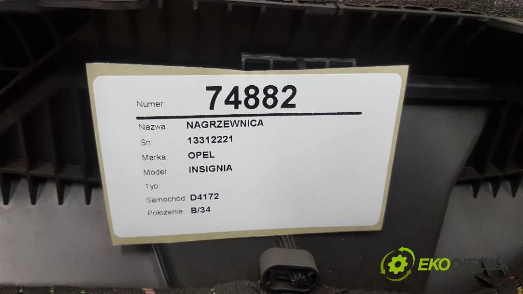 OPEL INSIGNIA  2009 118kW    1956 Výhrevné teleso, radiátor kúrenia 13312221 (Radiátory kúrenia)