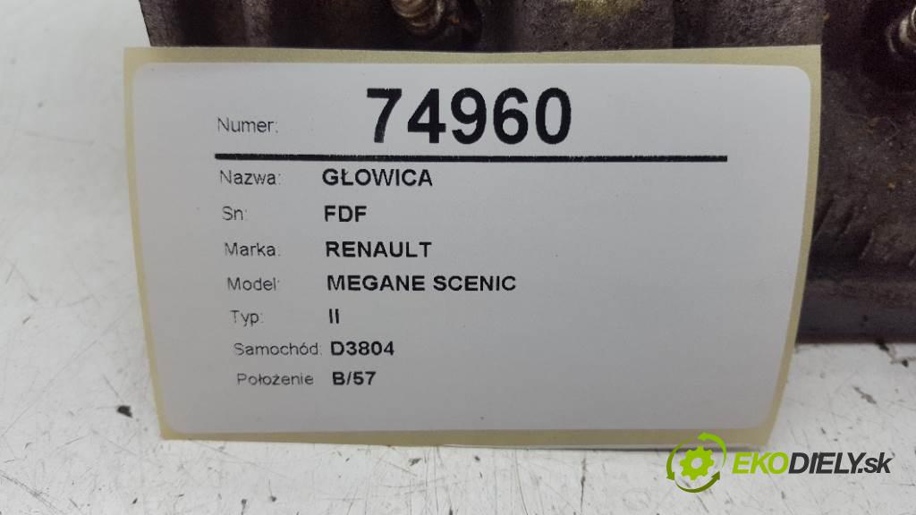 RENAULT MEGANE SCENIC II 2005 85kW II 1870 Hlava valcov FDF (Hlavy valcov)