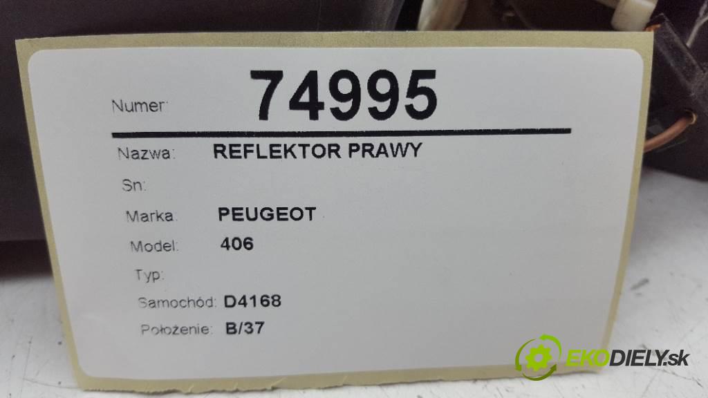 PEUGEOT 406  2000 80kW    1997 Svetlomet pravy  (Pravé)