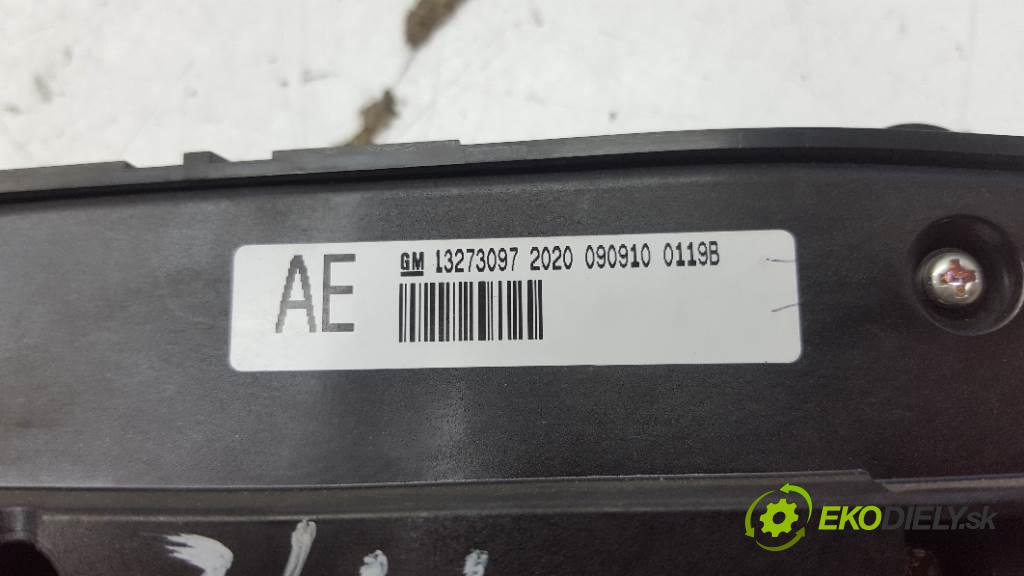 OPEL INSIGNIA  2009 118kW    1956 Panel ovládania kúrenia 13273097 (Prepínače, spínače, tlačidlá a ovládače kúrenia)