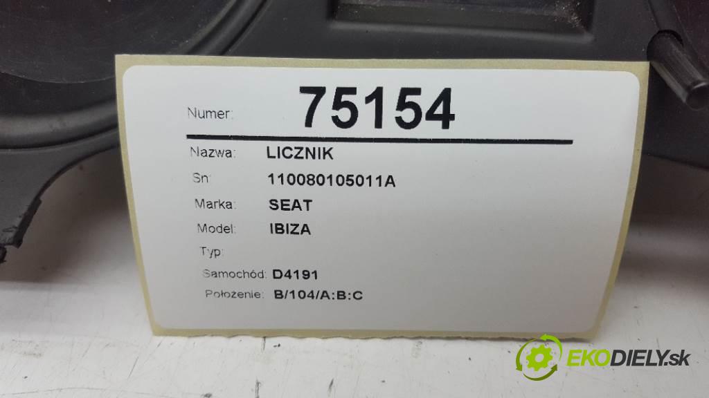 SEAT IBIZA  2003 55kW    1390 Prístrojovka 110080105011A (Prístrojové dosky, displeje)