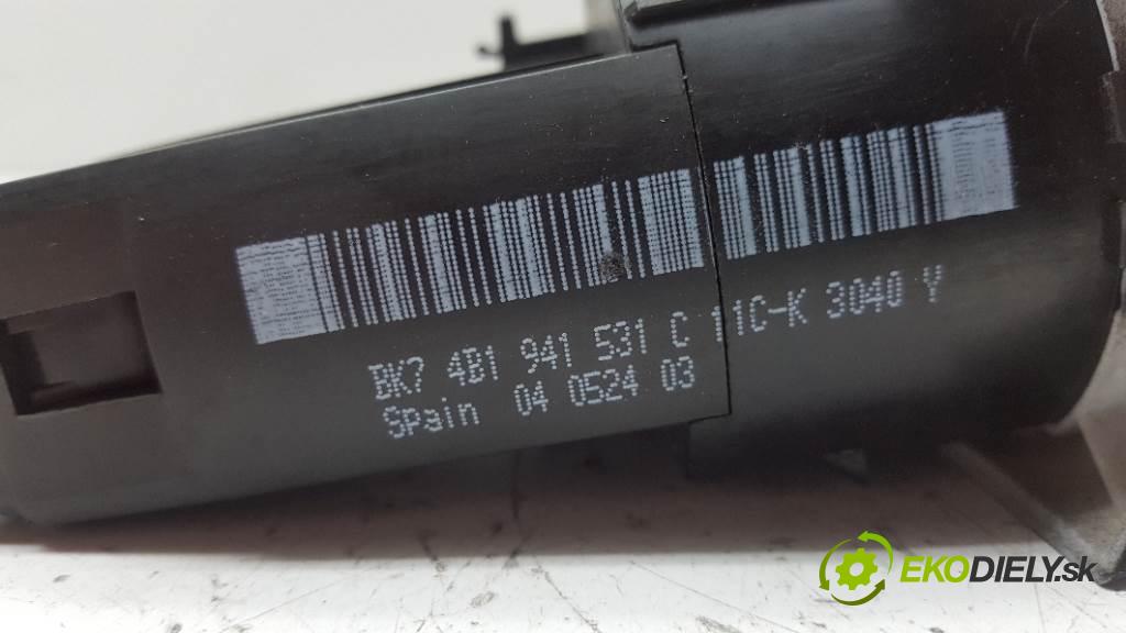 AUDI A6 C5   110 kW    1781 Prepínač svetiel 4B1941531C (Prepínače, spínače, tlačidlá a ovládače kúrenia)