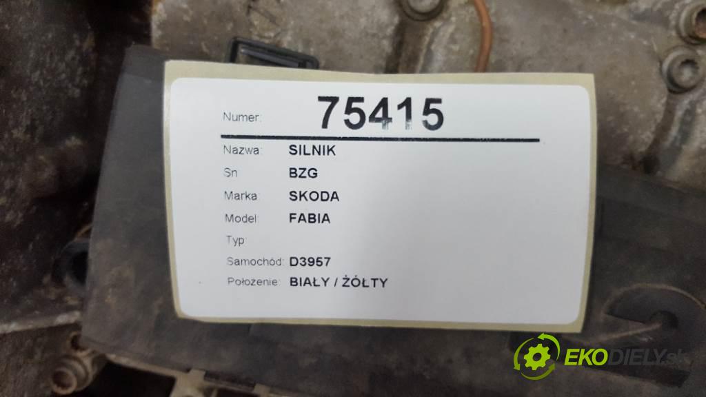 SKODA FABIA  2009 51kW    1198 Motor BZG (Motory (kompletné))