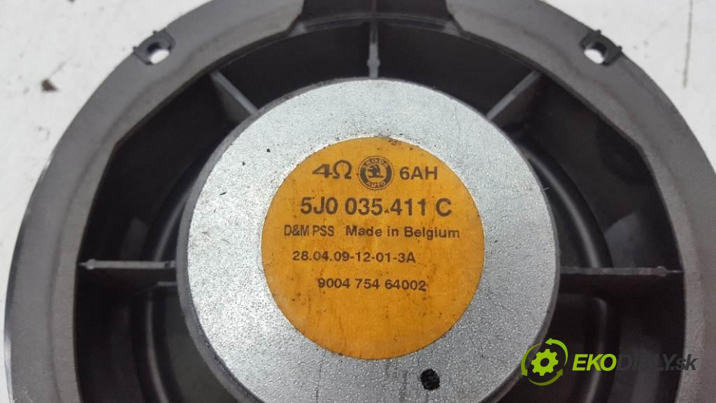 SKODA FABIA  2009 51kW    1198 reproduktor VELKÝ: 2 5J0035411C