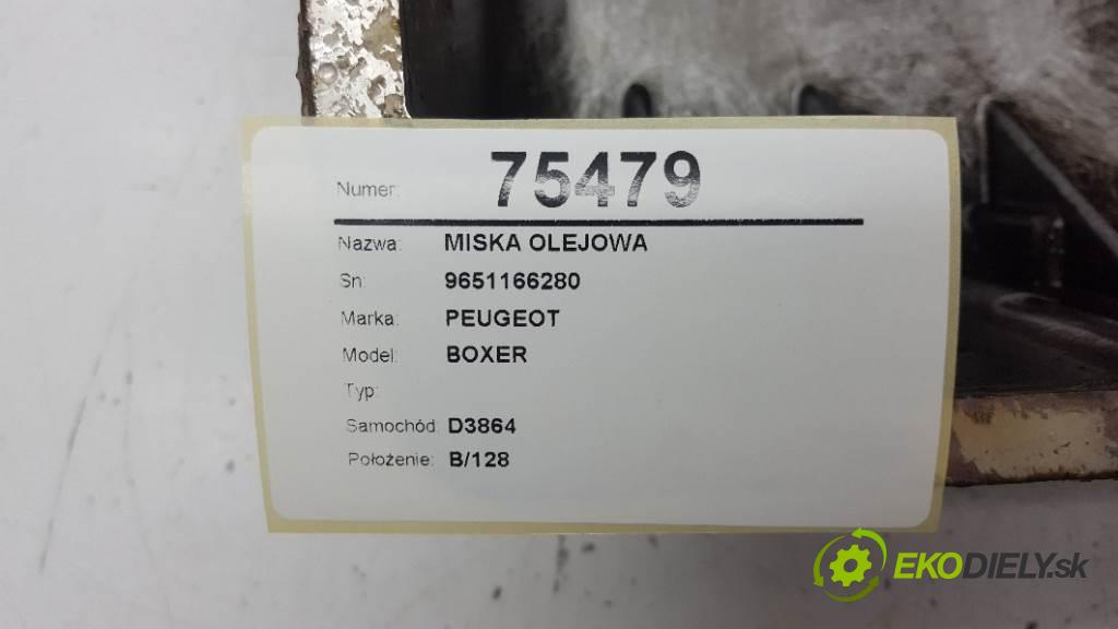 PEUGEOT BOXER  2005 74kW  2179 MISKA: olejová 9651166280 (Olejové vany)