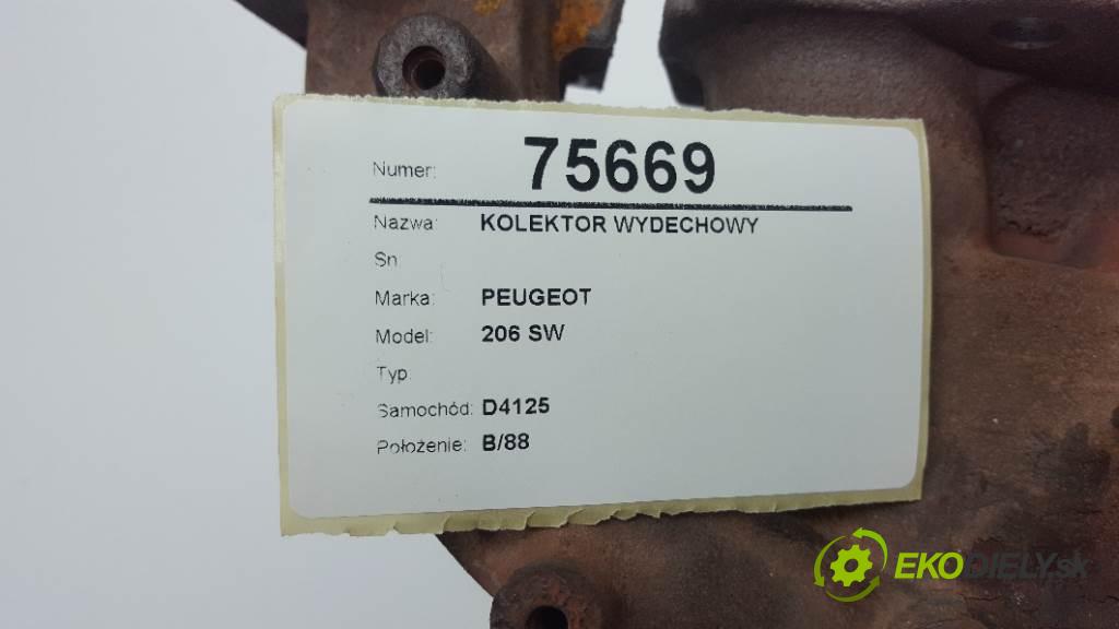 PEUGEOT 206 SW  2004 65kW    1360 potrubí VYČERPAT:  (Výfukové potrubí)