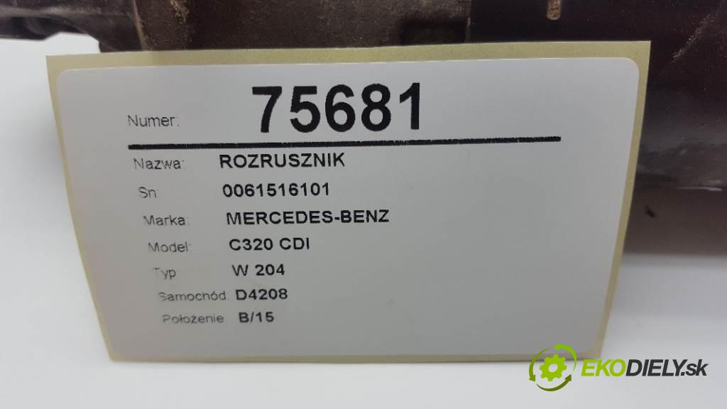 MERCEDES-BENZ C320 CDI W 204 2007 165kW W 204 2987 Štartér 0061516101 (Štartéry)
