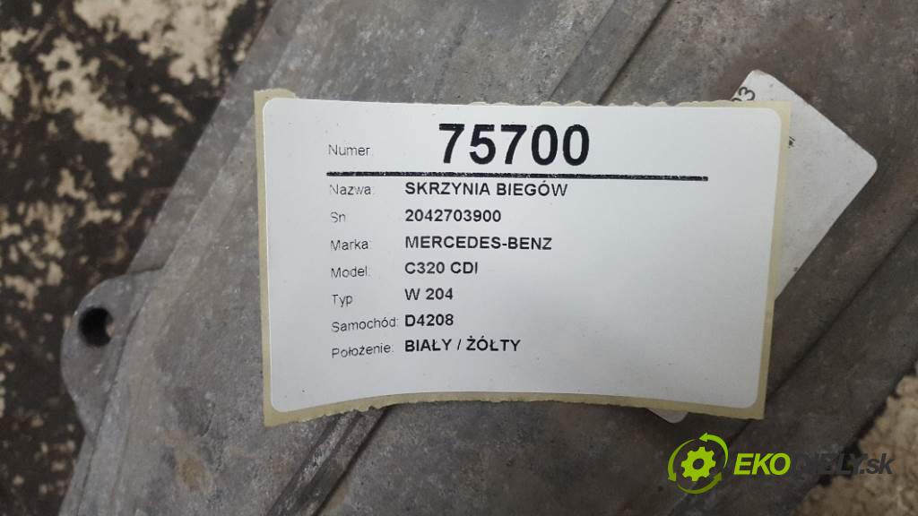 MERCEDES-BENZ C320 CDI W 204 2007 165kW W 204 2987 Prevodovka 2042703900 (Prevodovky)
