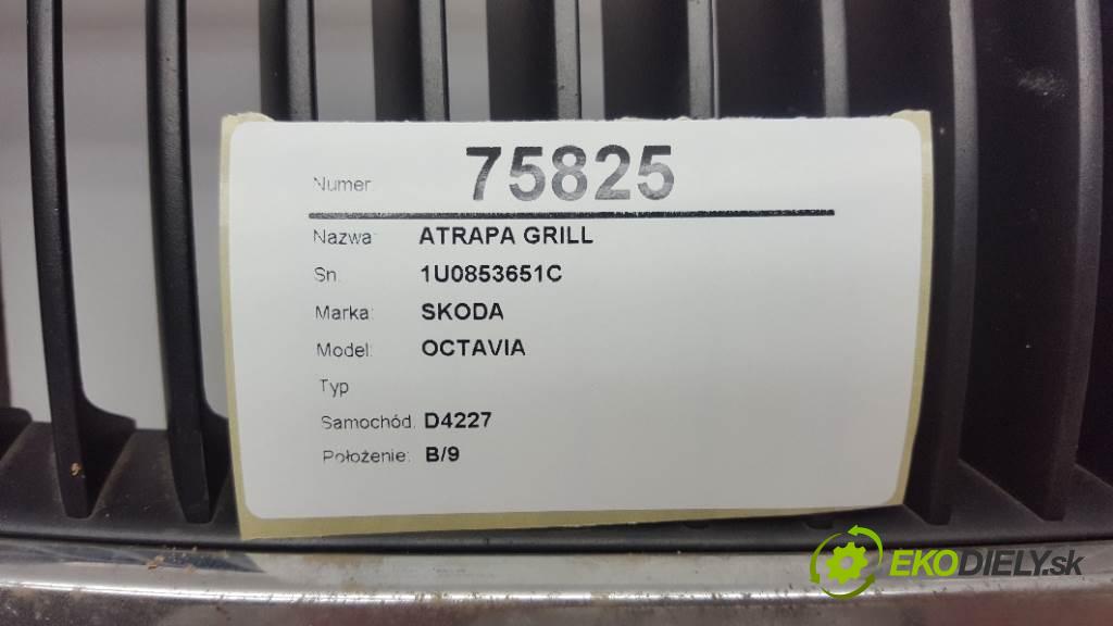SKODA OCTAVIA  2001 81kW   1896 mřížka maska 1U0853651C (Mřížky (masky) chladičů)