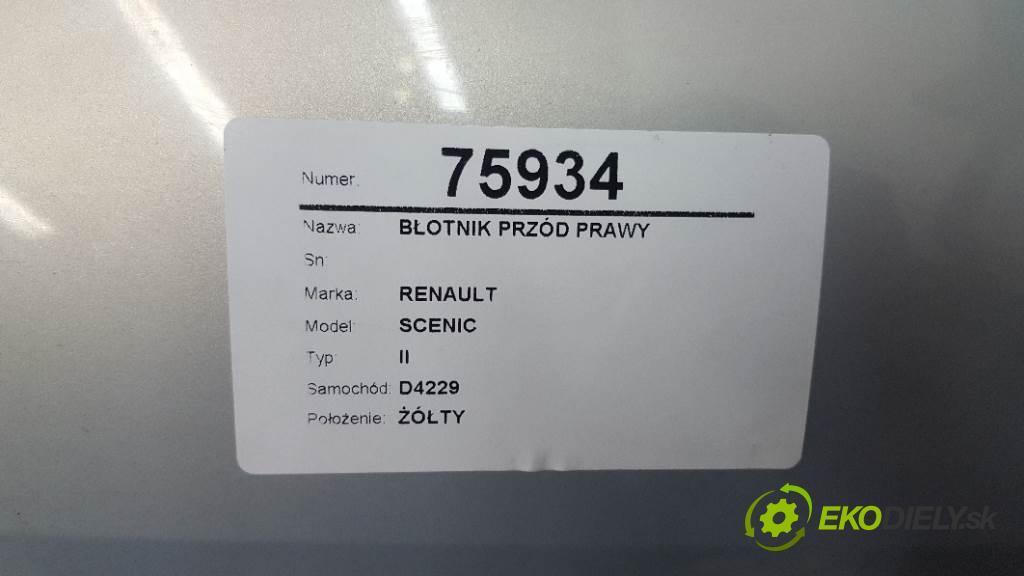 RENAULT SCENIC II 2003 83kW II 1598 blatník přední část pravý
