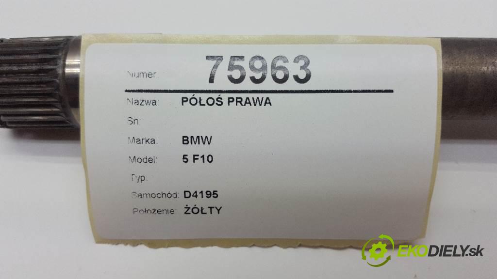 BMW 5 F10  2013 160kW    1995 Poloos pravá  (Poloosy)