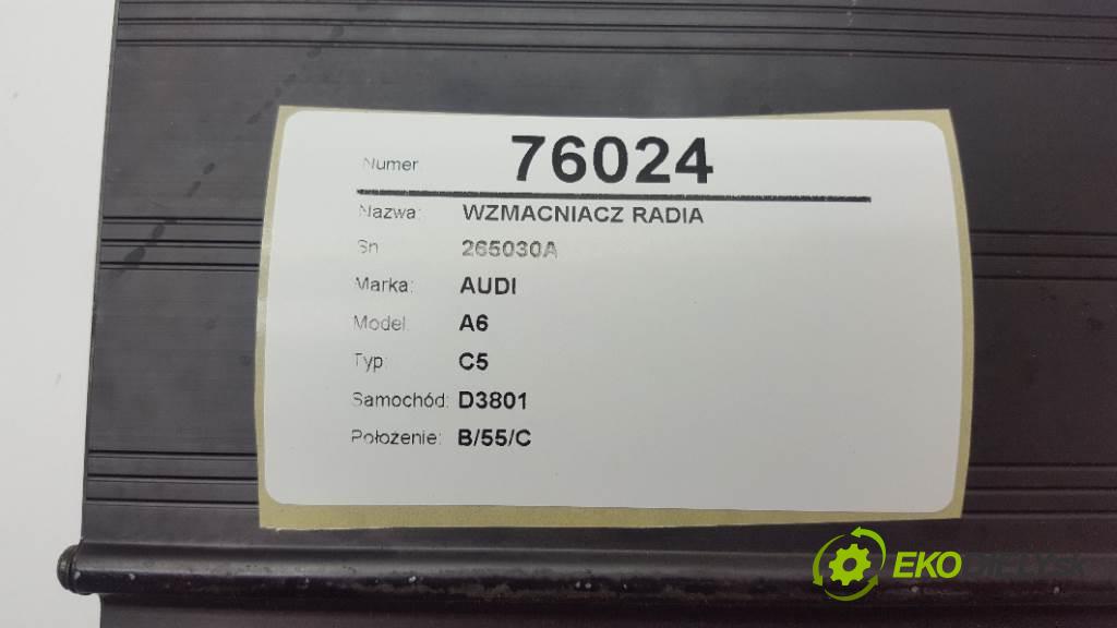 AUDI A6 C5 1999 110kW C5 1781 Zosilňovač radia 265030A (Zosilňovače)