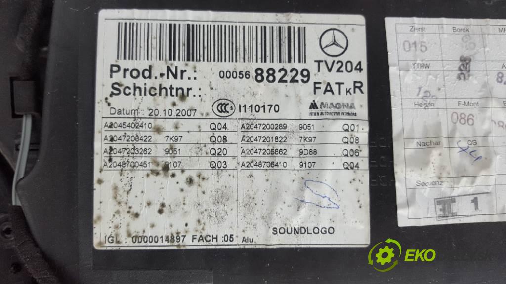 MERCEDES-BENZ C320 CDI W 204 2007 165kW W 204 2987 čalúnenie predný pravy