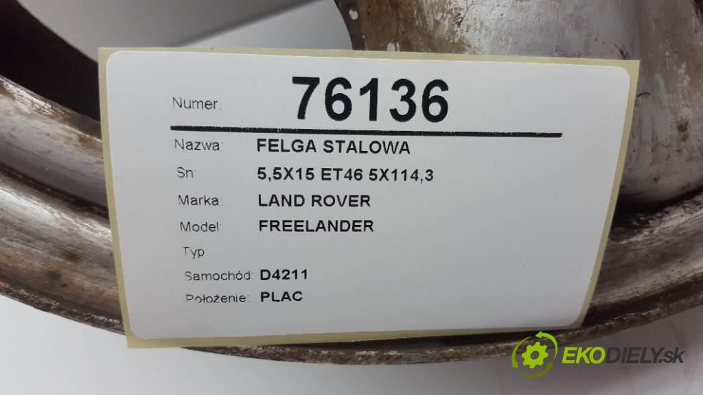 LAND ROVER FREELANDER  1998 88kW    1796 disk (OCEL 5,5X15 ET46 5X114,3