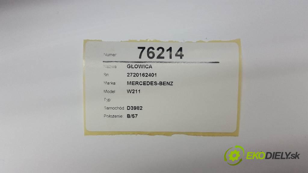 MERCEDES-BENZ W211  2006 170kW   2996 Hlava valcov 2720162401 (Hlavy valcov)