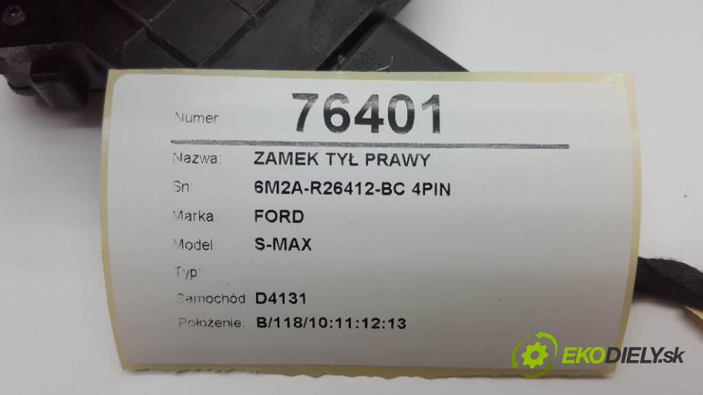 FORD S-MAX  2008 107kW     1999 zámok zadní část pravý 6M2A-R26412-BC 4PIN