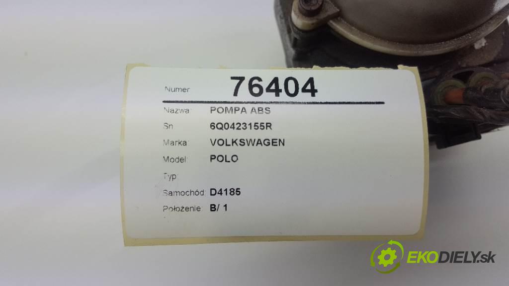 VOLKSWAGEN POLO  2002 47kW  1198 pumpa ABS 6Q0423155R (Pumpy brzdové)