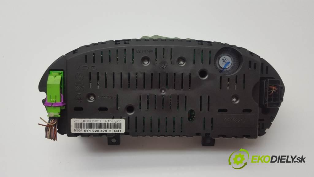SKODA FABIA I 2003 74kW I 1896 Prístrojovka 6Y1920870H 278989KM (Prístrojové dosky, displeje)