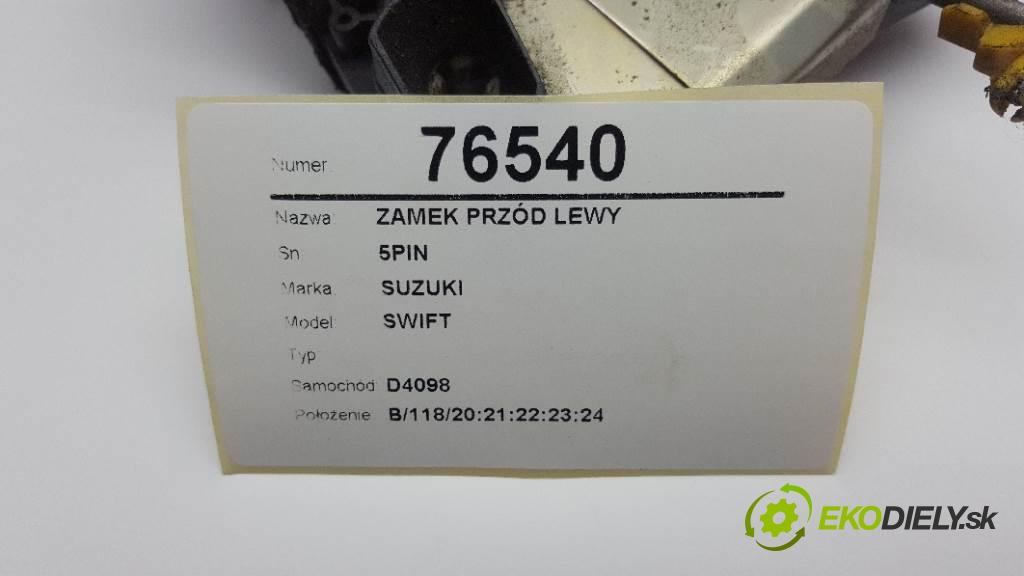 SUZUKI SWIFT  2006 51kW    1248 zámok přední část levý 5PIN