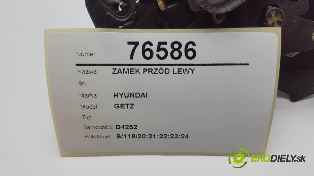 HYUNDAI  GETZ  2004 60kW  1341 zámok přední část levý