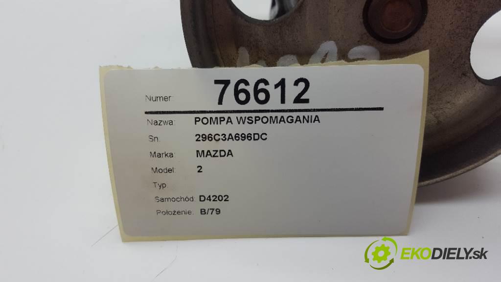 MAZDA 2  2005 50kW    1399 Pumpa servočerpadlo 296C3A696DC (Servočerpadlá, pumpy riadenia)