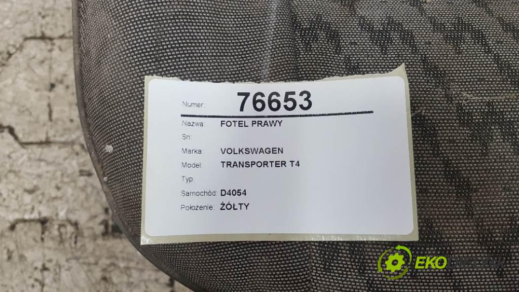 VOLKSWAGEN TRANSPORTER T4  1992 57kW    2370 Sedadlo pravy  (Sedačky, sedadlá)