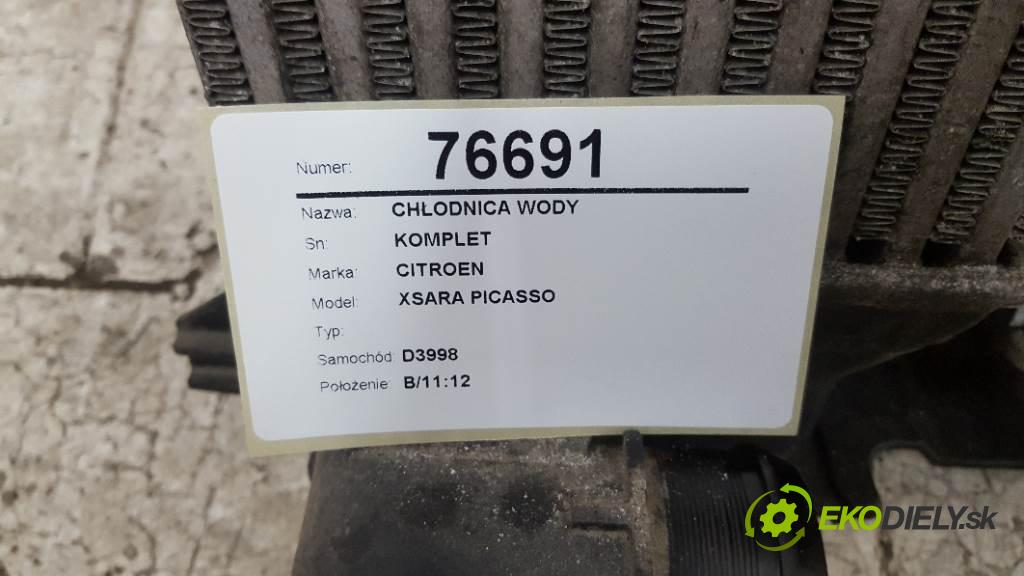 CITROEN C4 PICASSO GRAND 2008 100 kW    1997 Chladič vody KOMPLET  (Chladiče vody)
