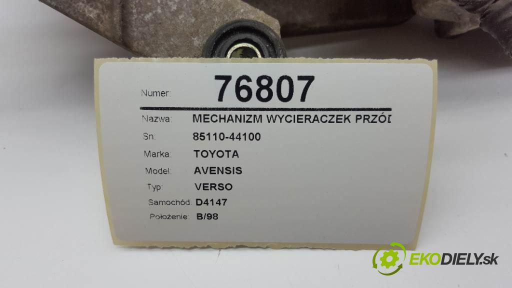 TOYOTA AVENSIS VERSO 2004 150 kW VERSO 1995 Mechanizmus stieračov predný 85110-44100 (Motorčeky stieračov predné)