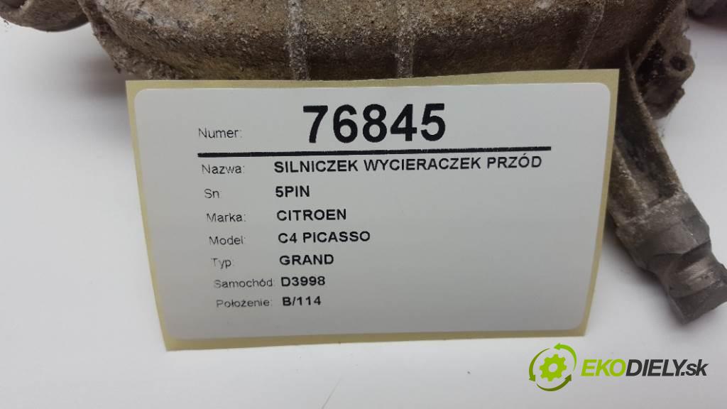 CITROEN C4 PICASSO GRAND 2008 100 kW GRAND 1997 Motorček stieračov predný 5PIN (Motorčeky stieračov predné)