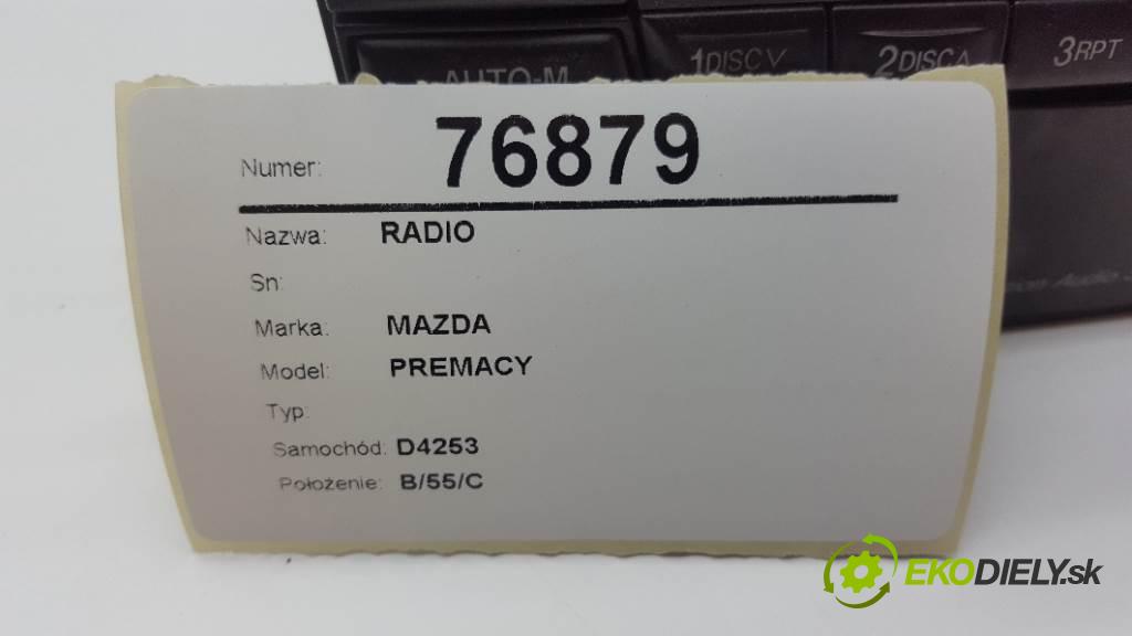 MAZDA PREMACY  2003 74kW   1840 RADIO  (Audio zařízení)