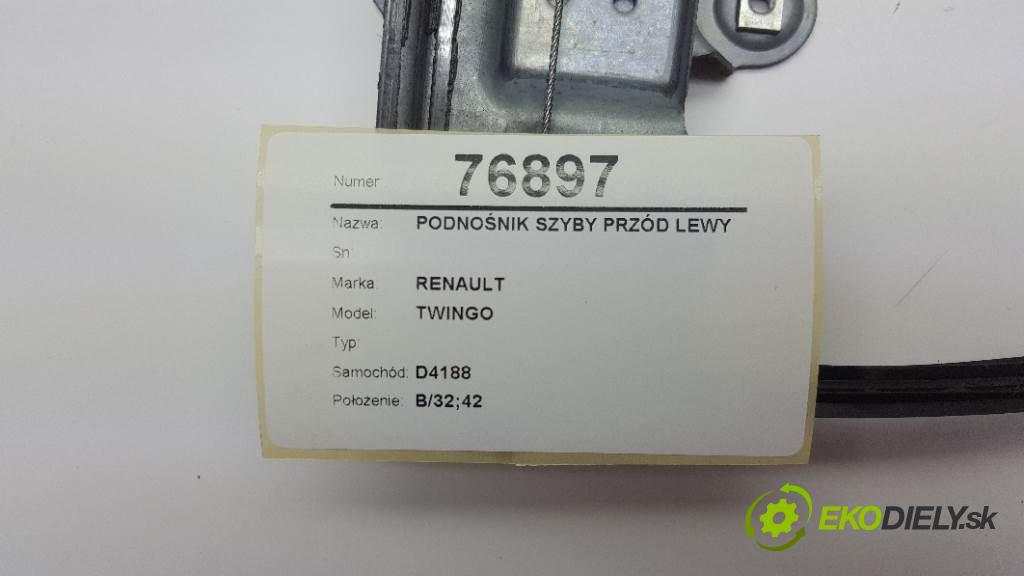 RENAULT TWINGO  2008 56kW    1149 mechanismus okna přední část levý