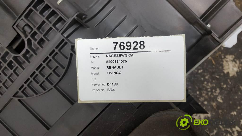 RENAULT TWINGO  2008 56kW    1149 Výhrevné teleso, radiátor kúrenia 8200534075 (Radiátory kúrenia)