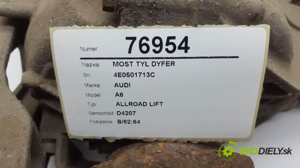 AUDI A6 ALLROAD LIFT 2009 176KW ALLROAD LIFT 2967 Most zad ,diferenciál 4E0501713C (Zadné)