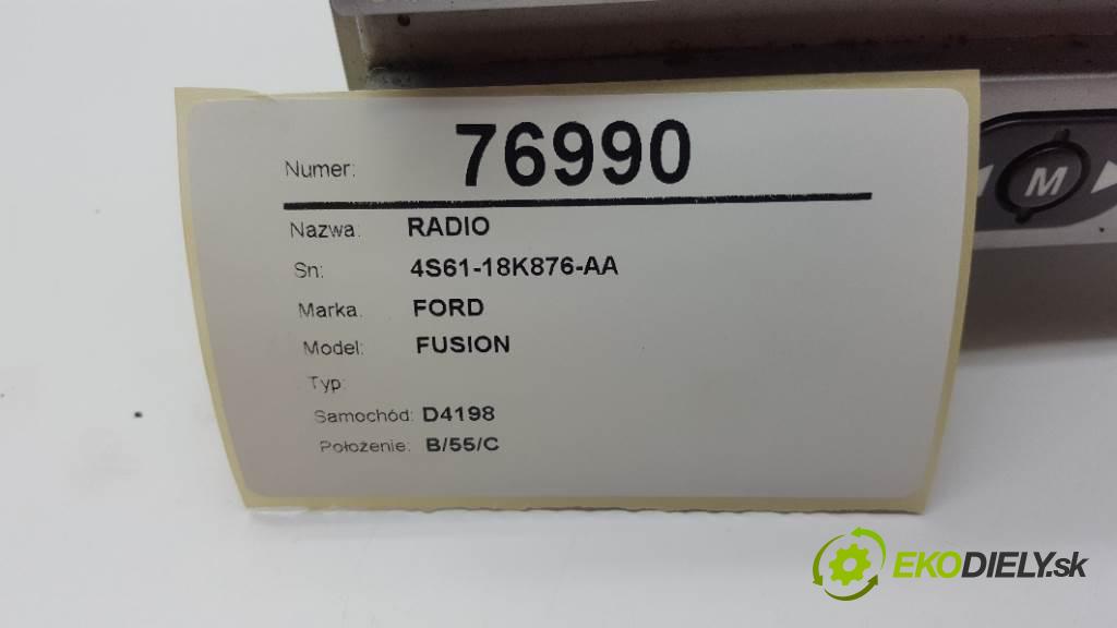 FORD FUSION  2003 59kW    1388 RADIO 4S61-18K876-AA (Audio zariadenia)