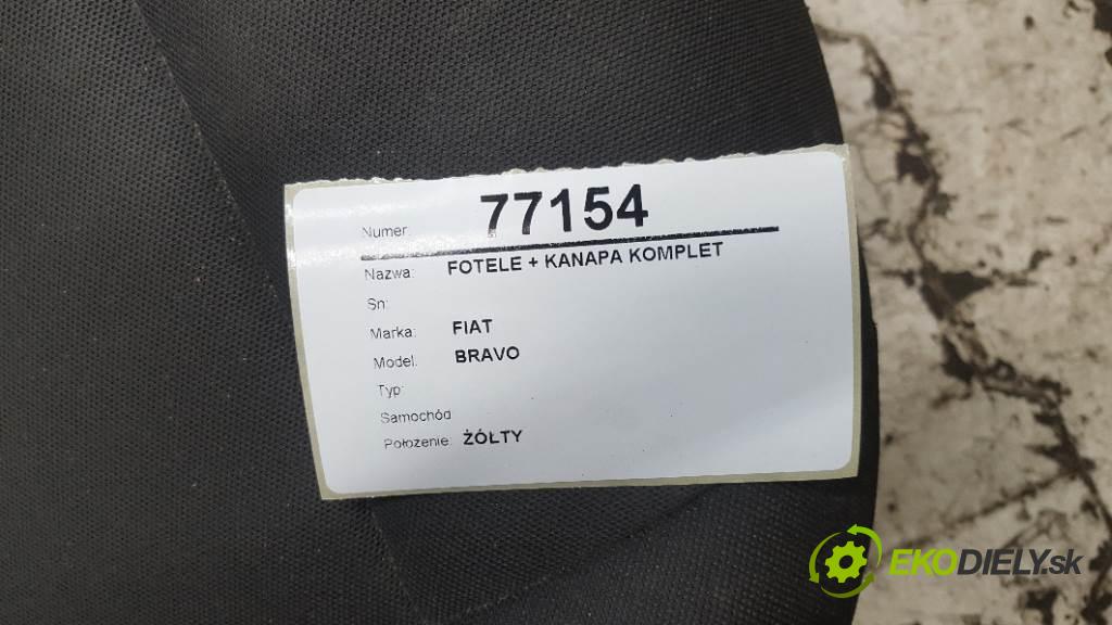 FIAT BRAVO       sedadla sedačky + sedadlo