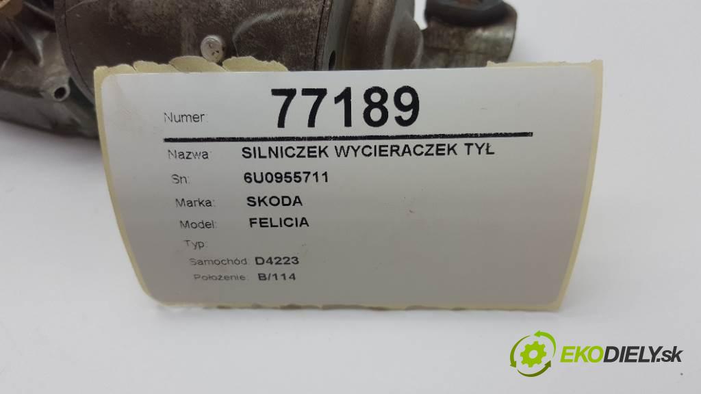 SKODA FELICIA  2000 50kW    1289 Motorček stieračov zad 6U0955711 (Ostatné)