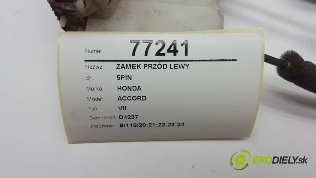 HONDA ACCORD VII 2005 103kW VII 2204 zámok přední část levý 5PIN
