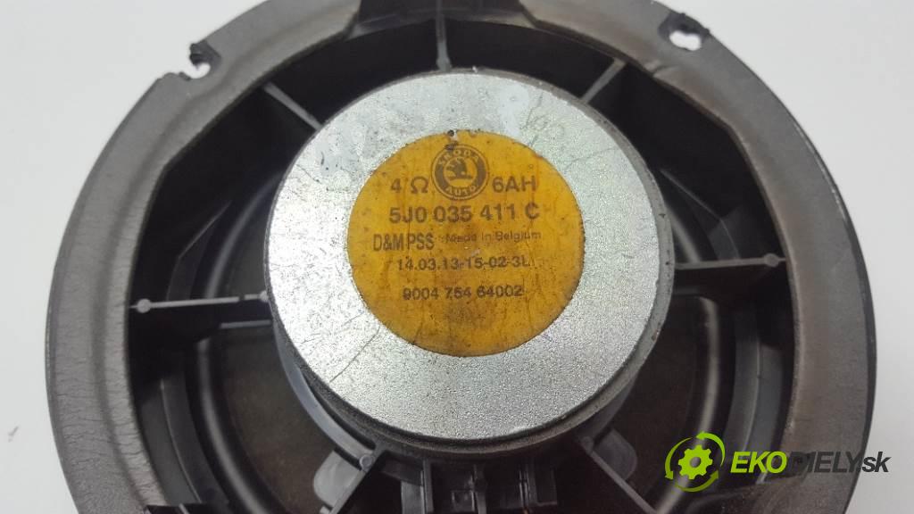 SKODA FABIA  2013 51kW    1198 reproduktor VEĽKÉ: 1 5J0035411C