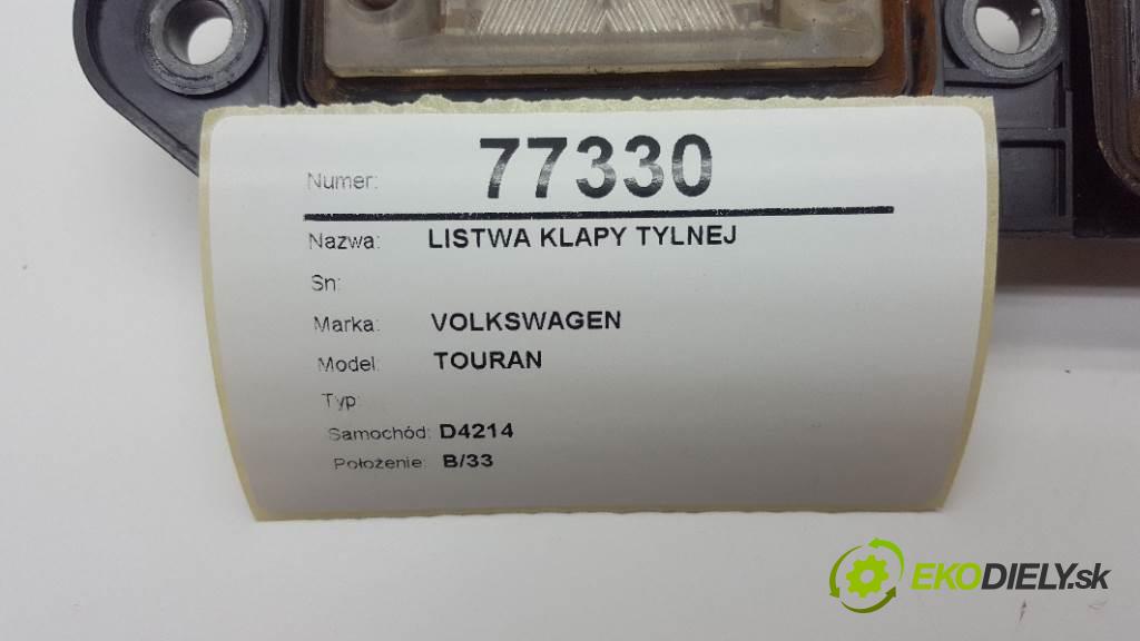 VOLKSWAGEN TOURAN  2005 103kW   1968 Lišta dverí zad  (Lišty)