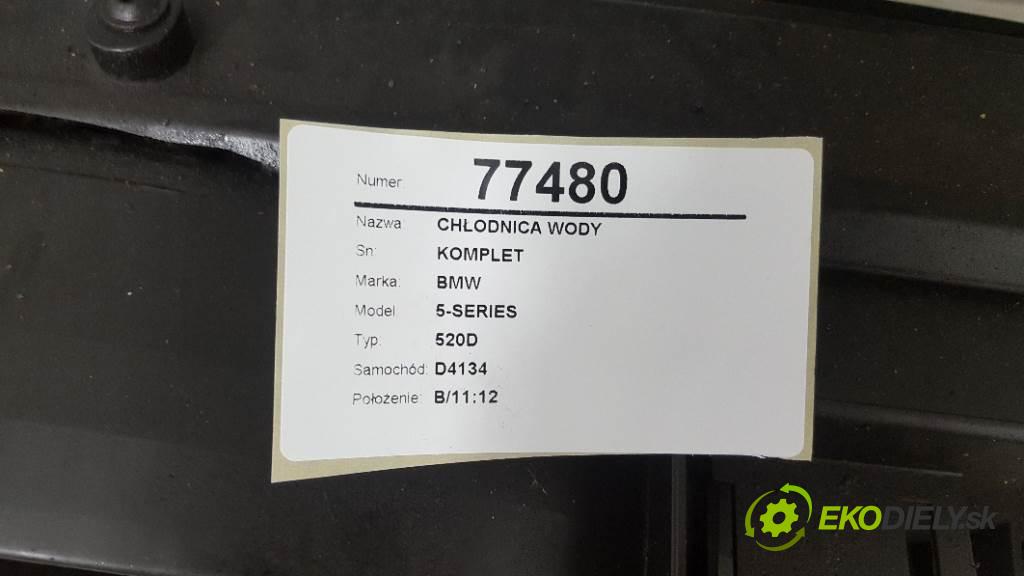 BMW 5-SERIES 520D 2006 120kW 520D 1995 Chladič vody KOMPLET  (Chladiče vody)