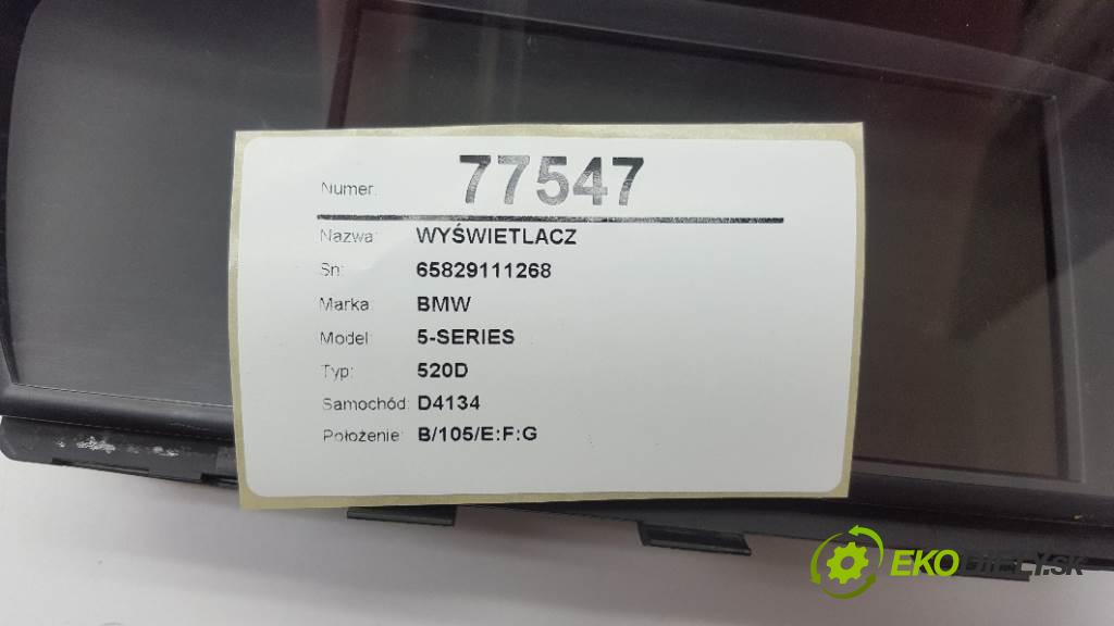 BMW 5-SERIES 520D 2006 120kW 520D 1995 Dislpej 65829111268 (Prístrojové dosky, displeje)